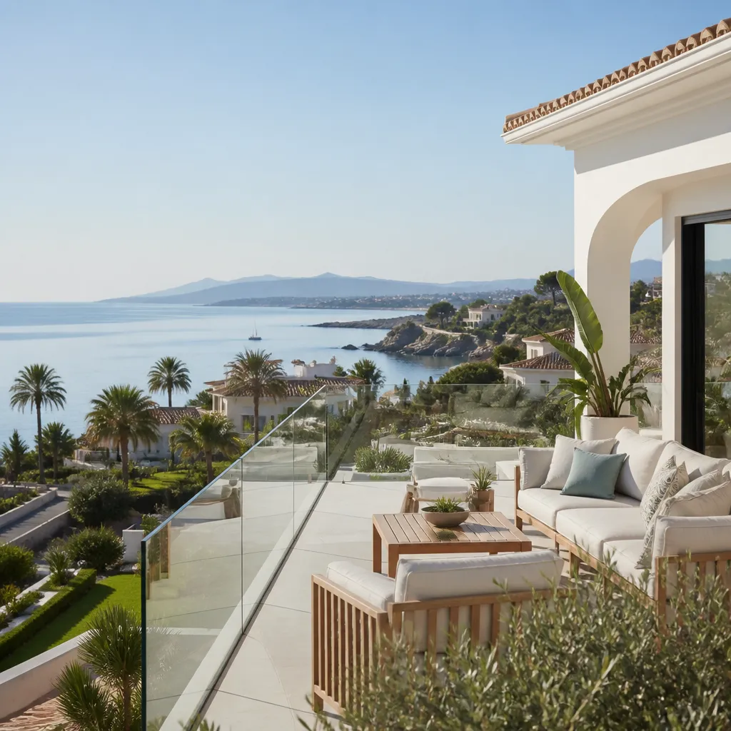 Editorial hero image for a Spanish property content hub article. Topic: Buying Property in Las Lomas Del Rame Bahia Bella, Spain: A Comprehensive Guide. Region: costa-blanca. Town: las-lomas-del-rame-bahia-bella. Elegant Mediterranean real estate lifestyle, bright natural light, no text, no logos.