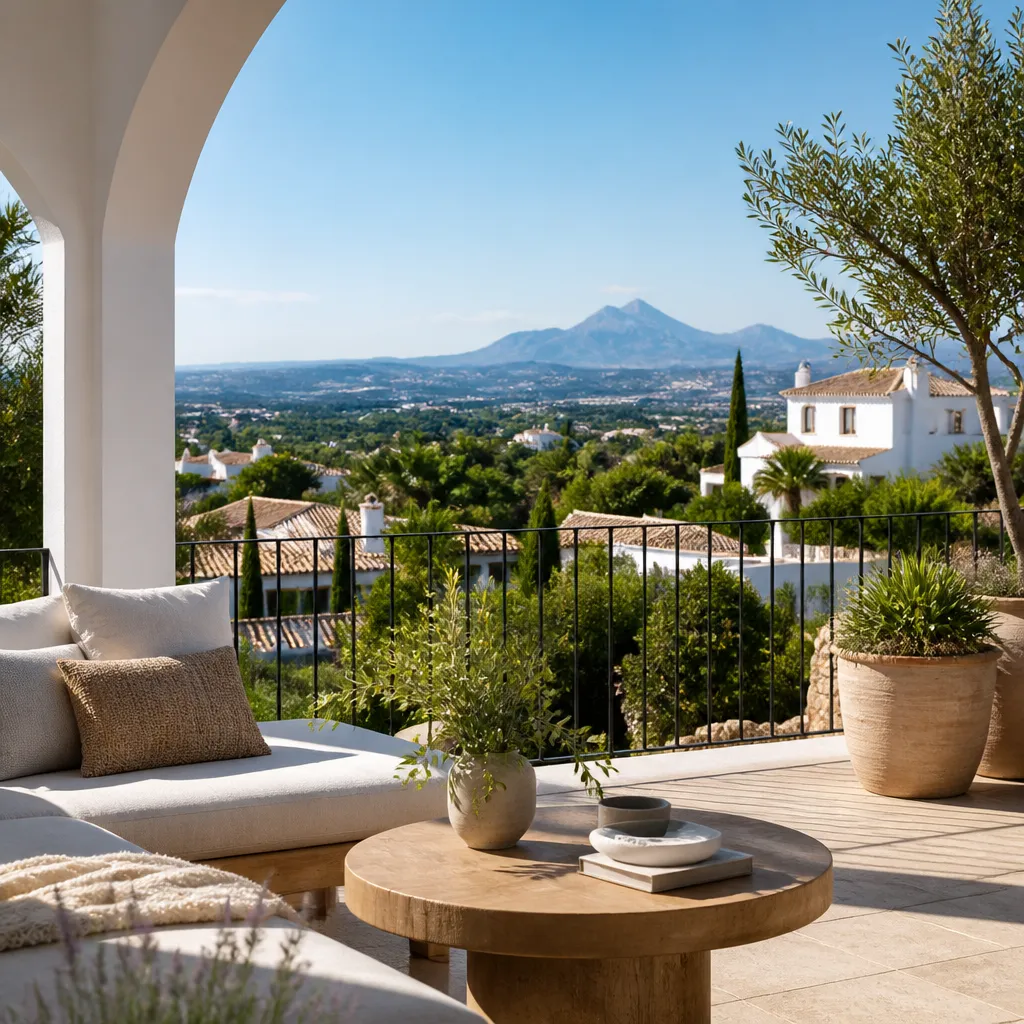 Editorial hero image for a Spanish property content hub article. Topic: A Comprehensive Guide to Buying Property in Paus, Spain. Region: costa-blanca. Town: paus. Elegant Mediterranean real estate lifestyle, bright natural light, no text, no logos.