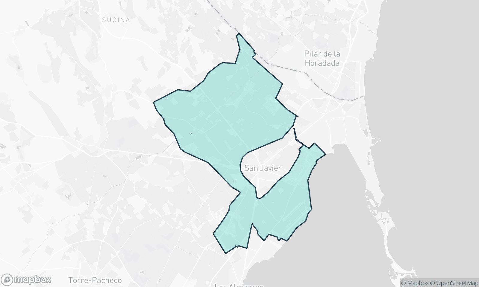 Illustrative Karte von San Javier