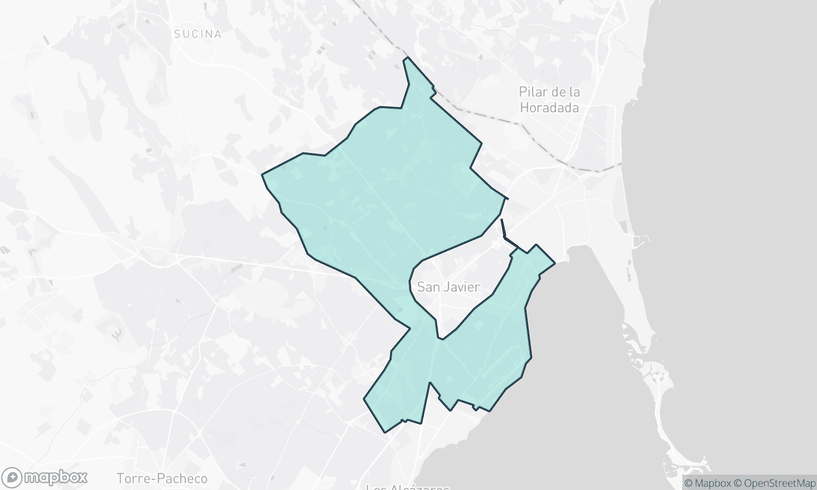 Illustrative Karte von San Javier