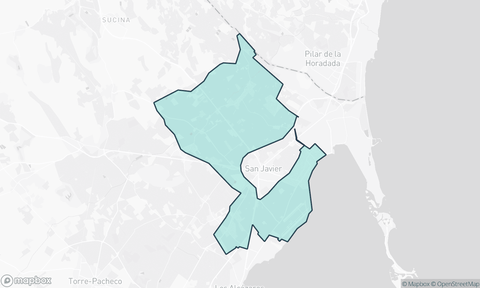 Illustrative Karte von San Javier