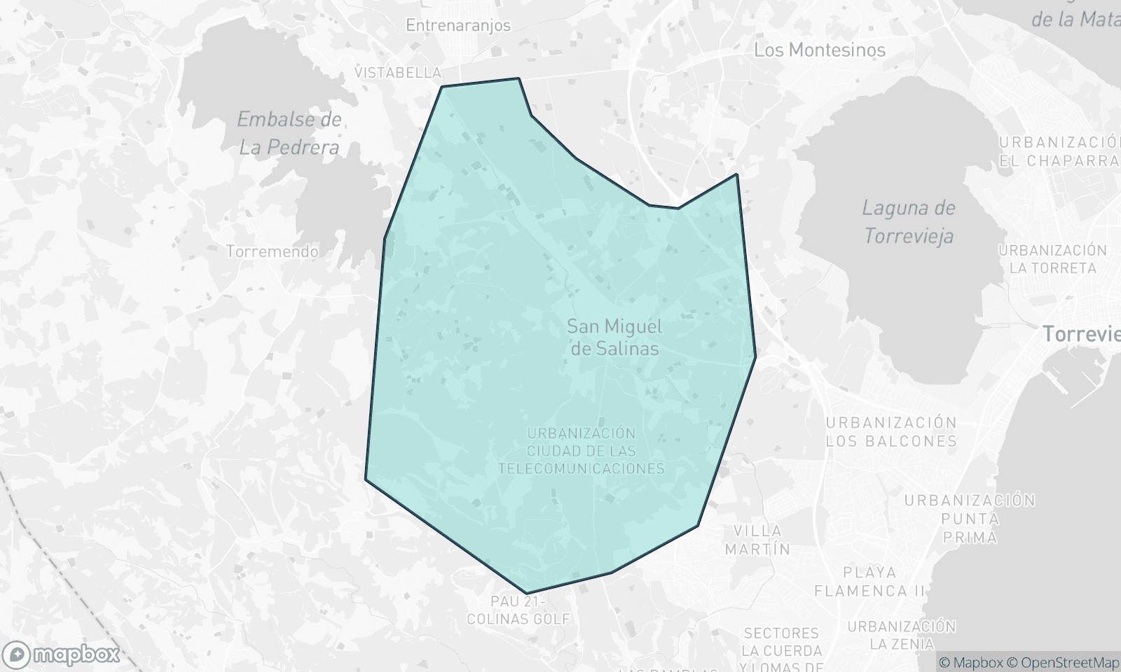 Illustrative Karte von San Miguel De Salinas