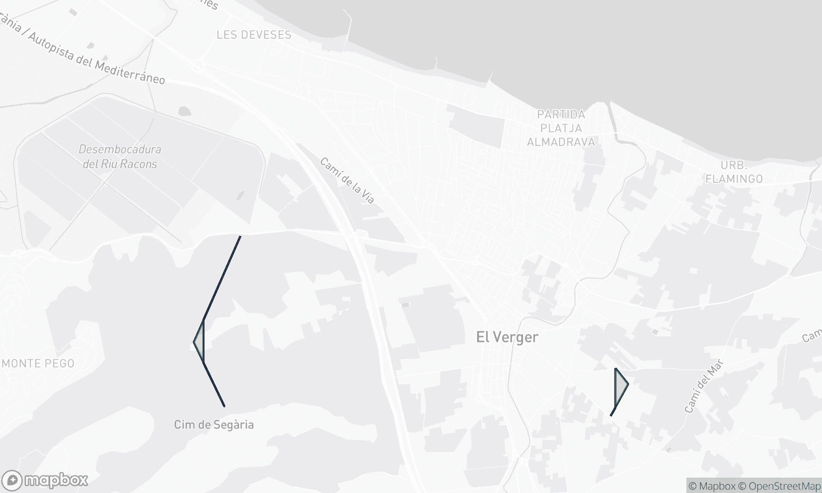 Mapa ilustracyjna El Verger
