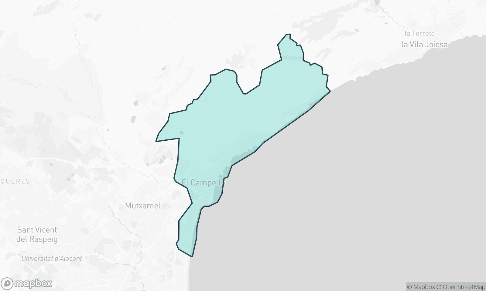 Kuvaava kartta: El Campello