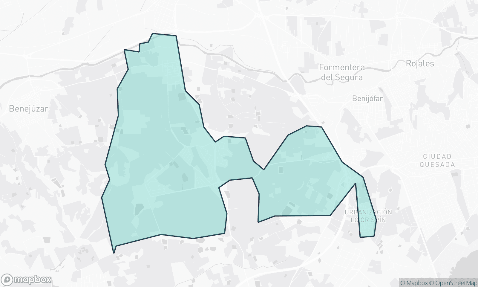 Mapa ilustrativo de Algorfa