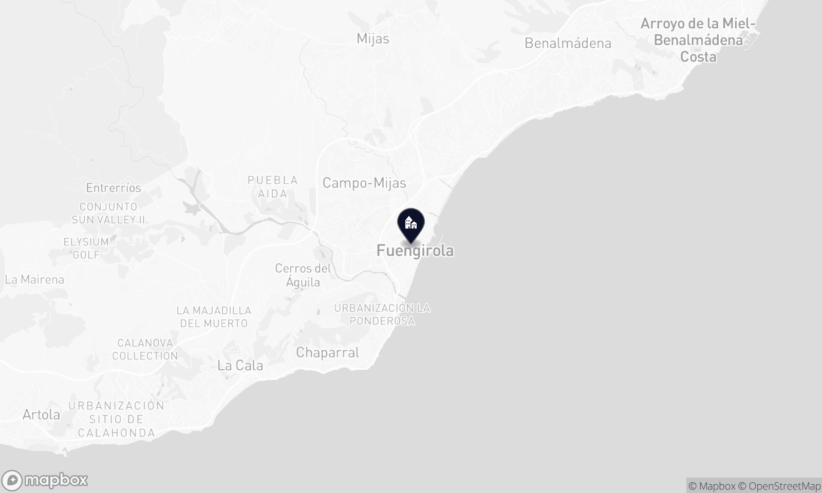 Mapa ilustrativo de Fuengirola