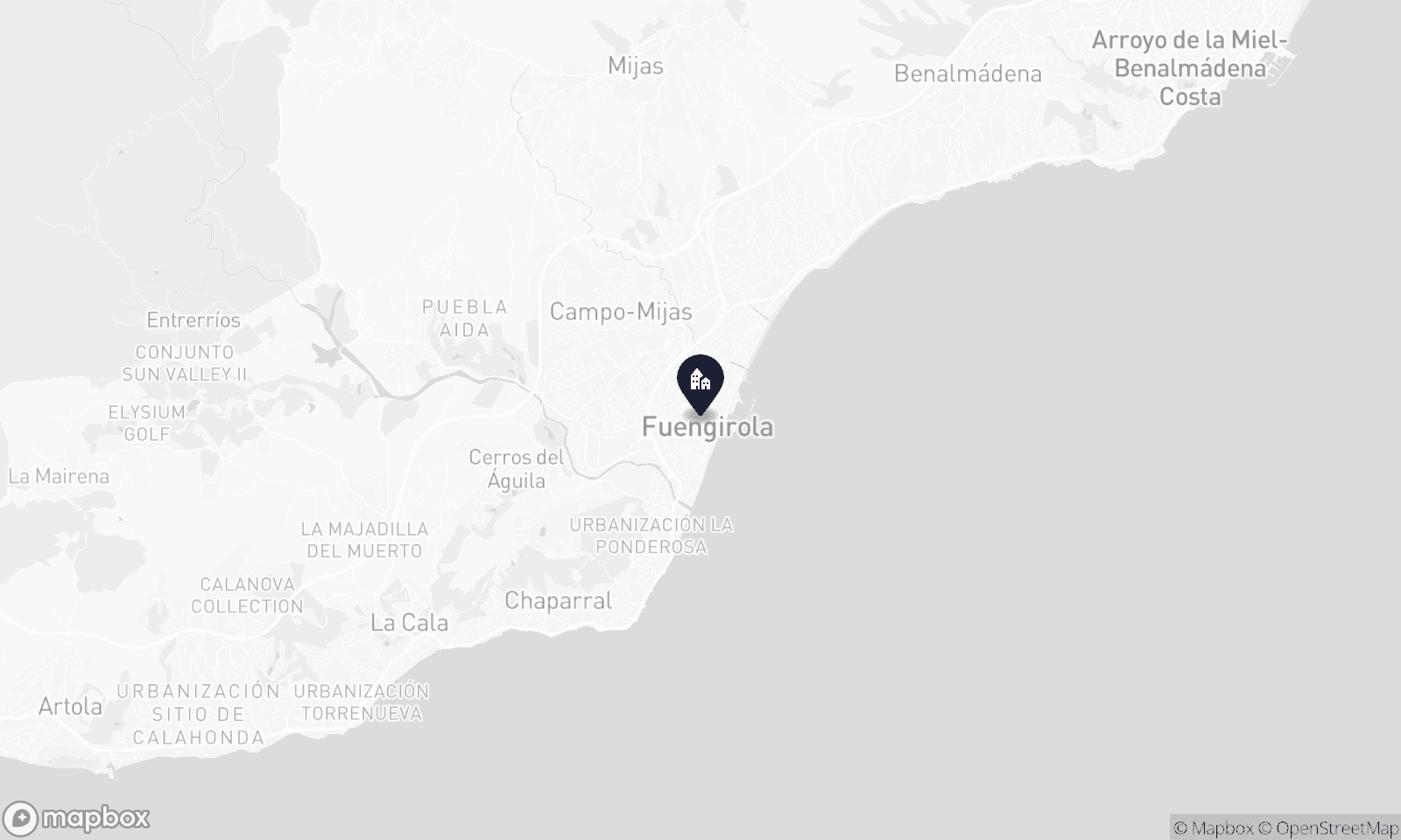 Illustrative map of Fuengirola