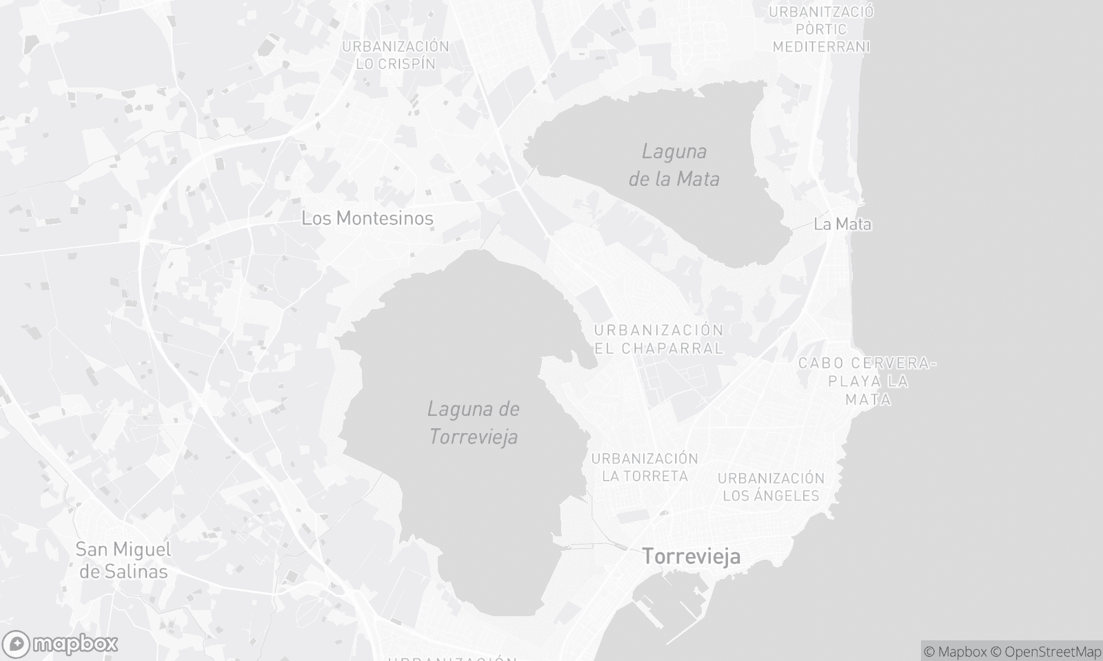 Illustrative Karte von La Siesta El Salado Torreta