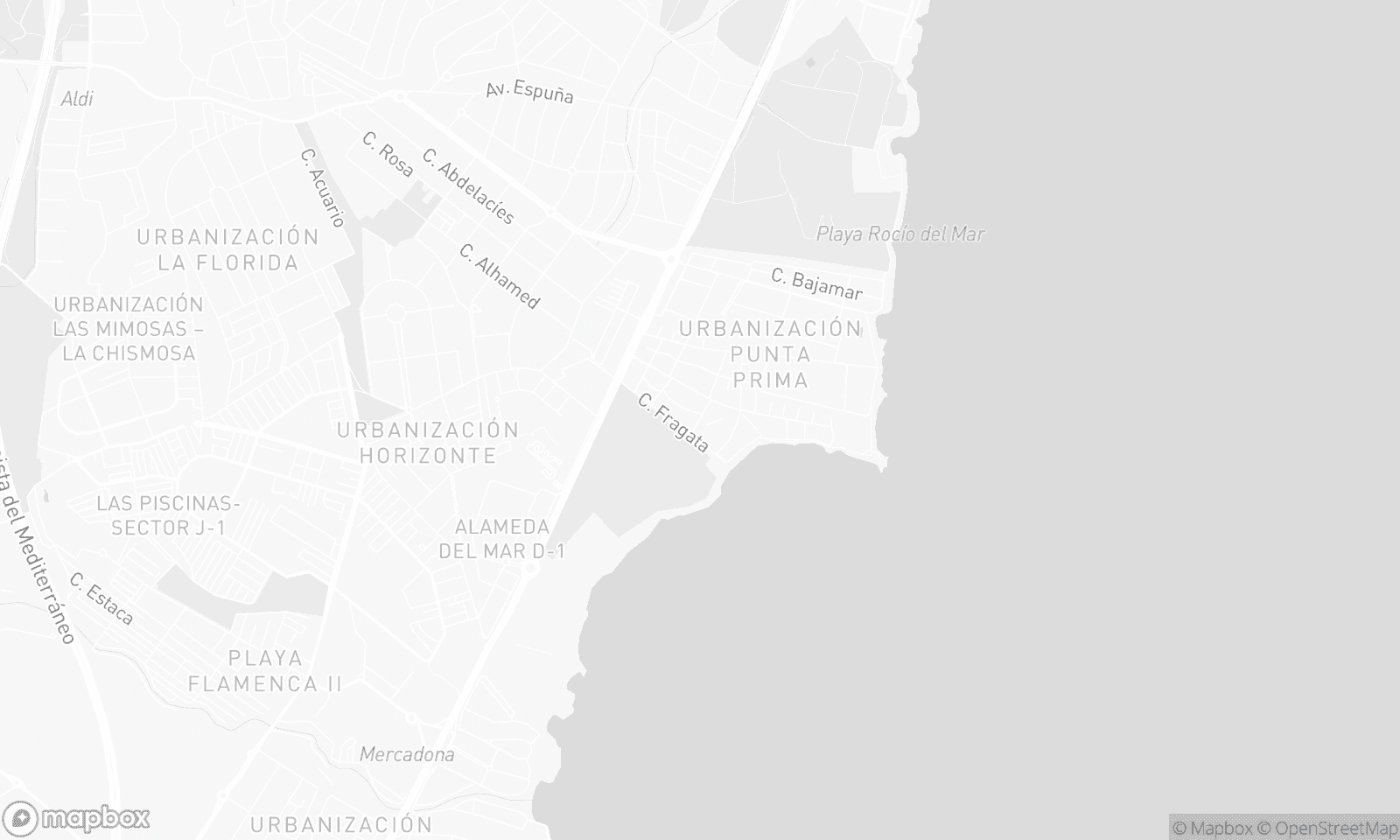Mapa ilustracyjna Punta Prima