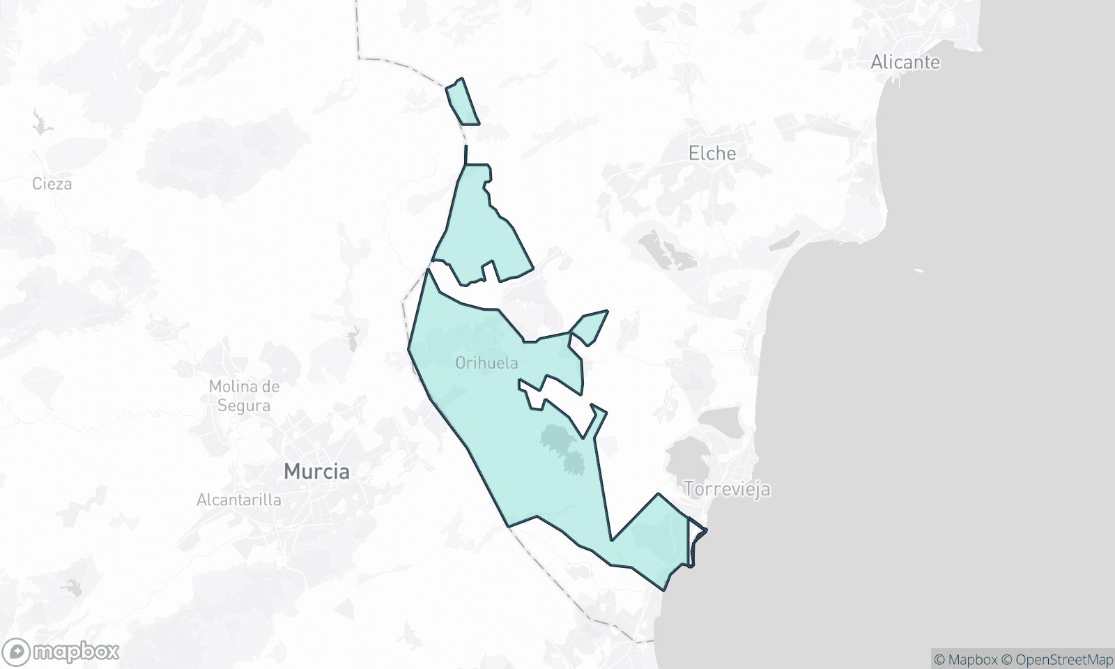 Mapa ilustracyjna Orihuela