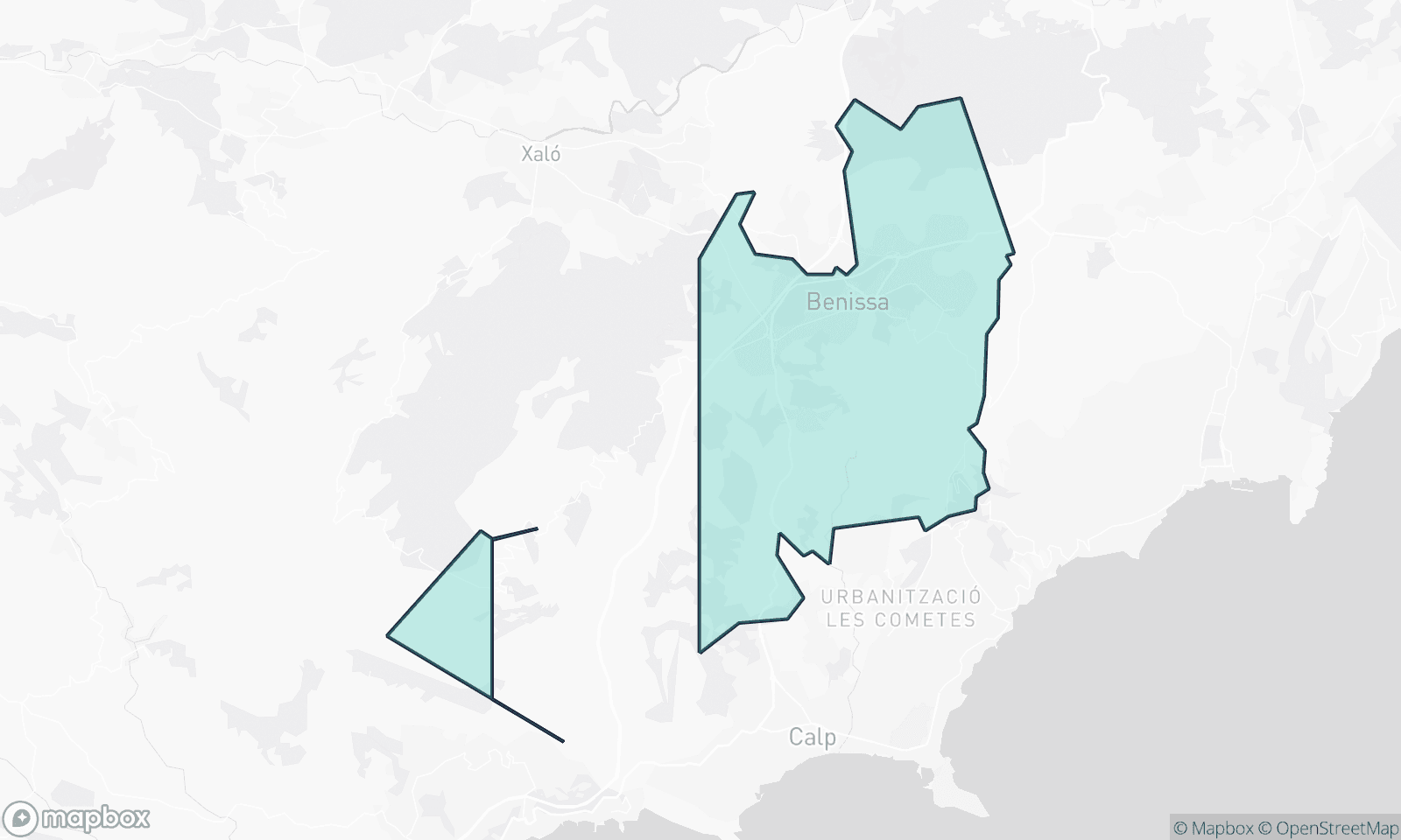 Illustrative map of Benissa Pueblo