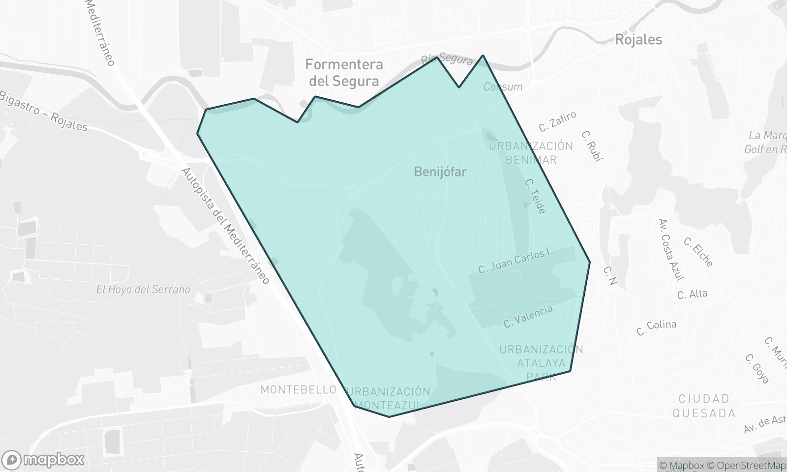 Illustrative map of Benijofar