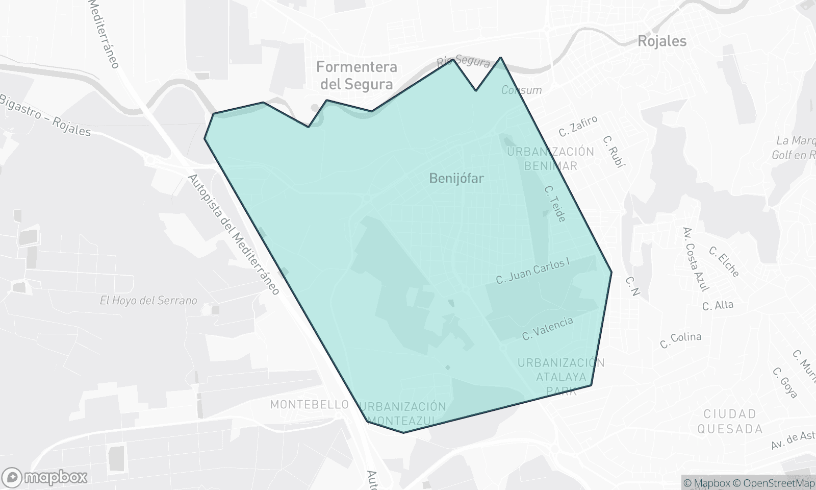 Mapa ilustracyjna Benijofar