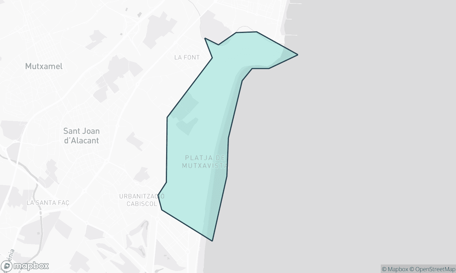 Carte illustrative de Playa Muchavista