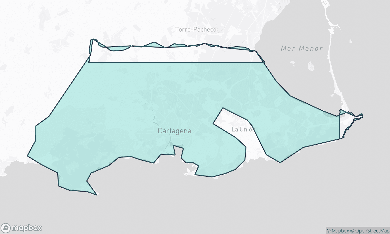 Illustrative map of Cartagena