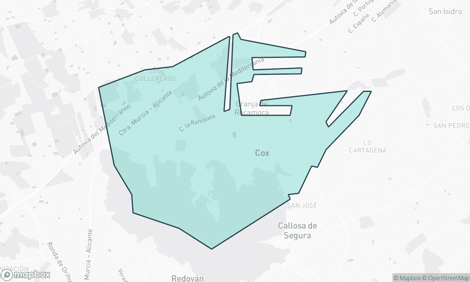 Illustrative map of Cox