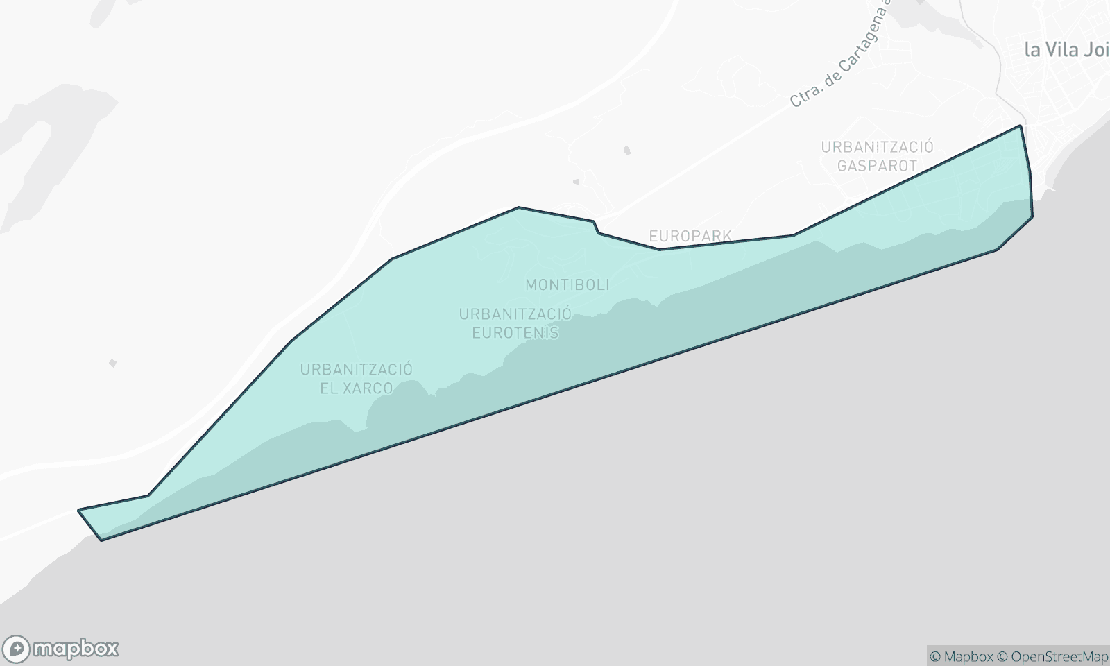 Mapa ilustracyjna Poble Nou Montiboli
