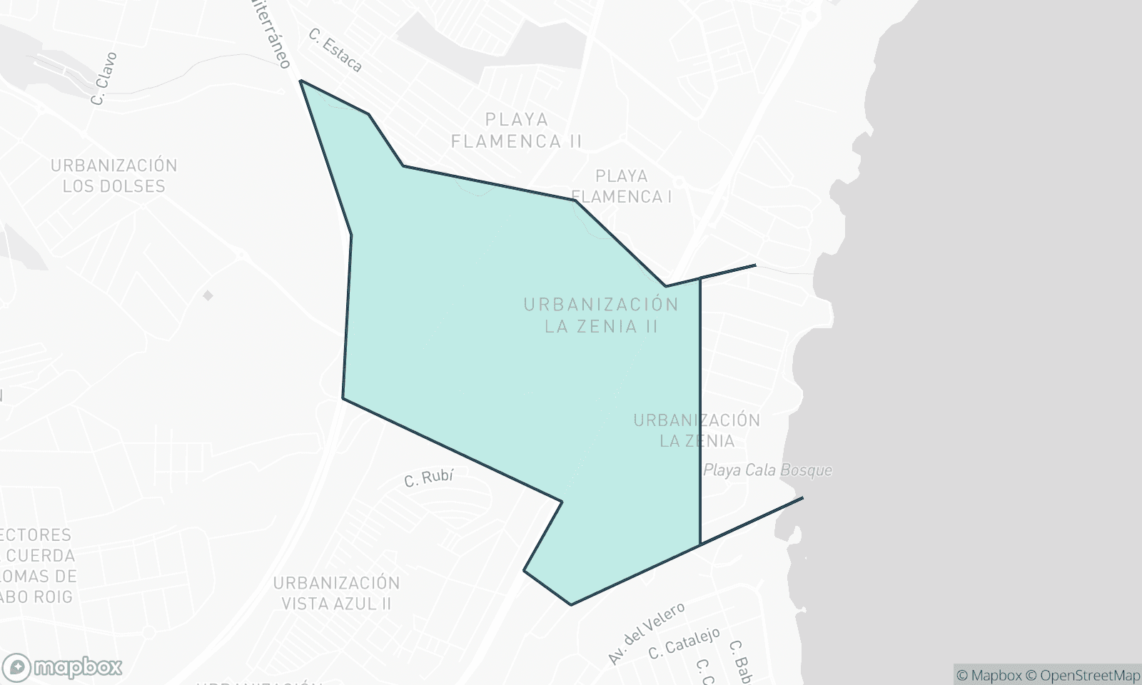 Illustrative Karte von La Zenia