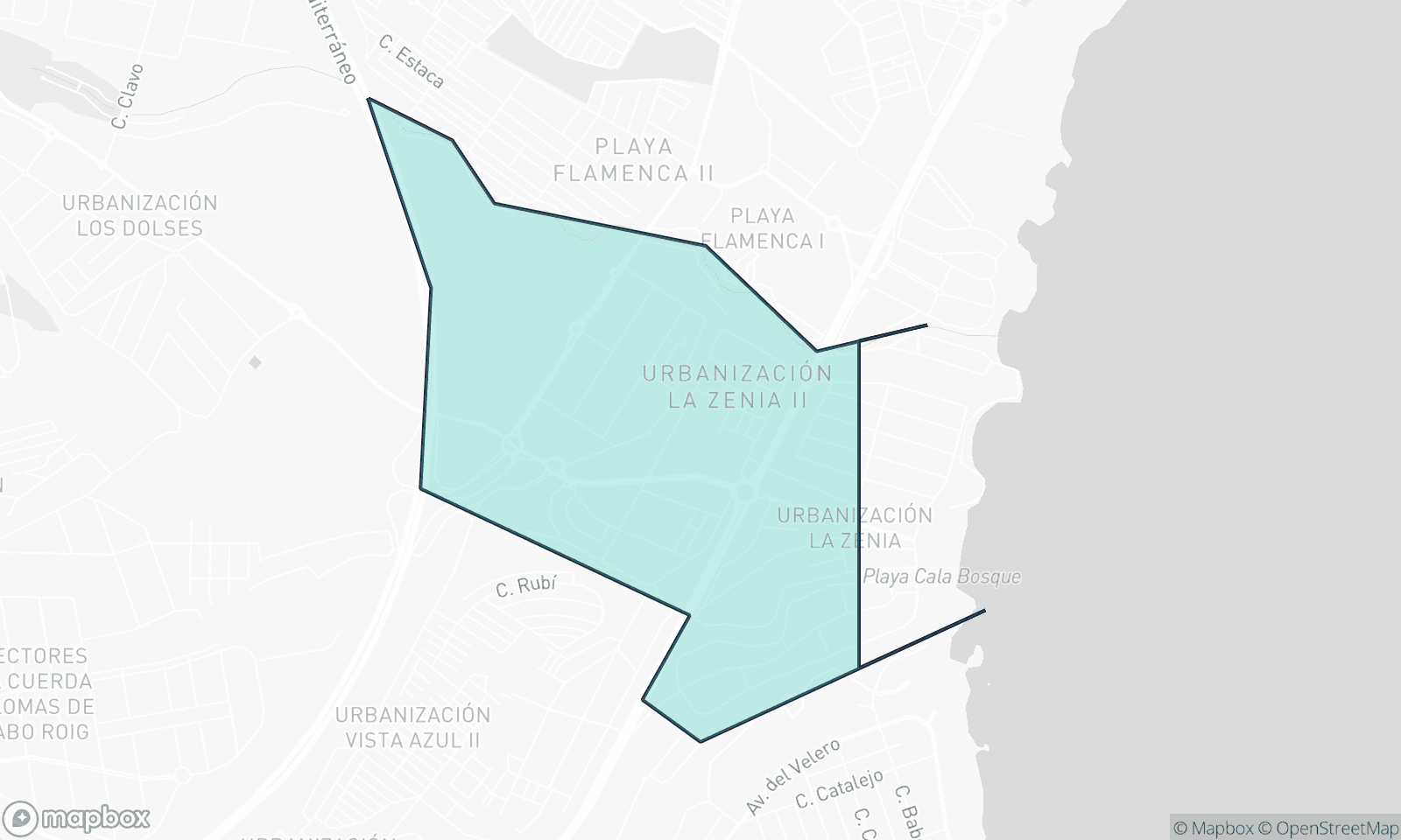 Mapa ilustrativo de La Zenia