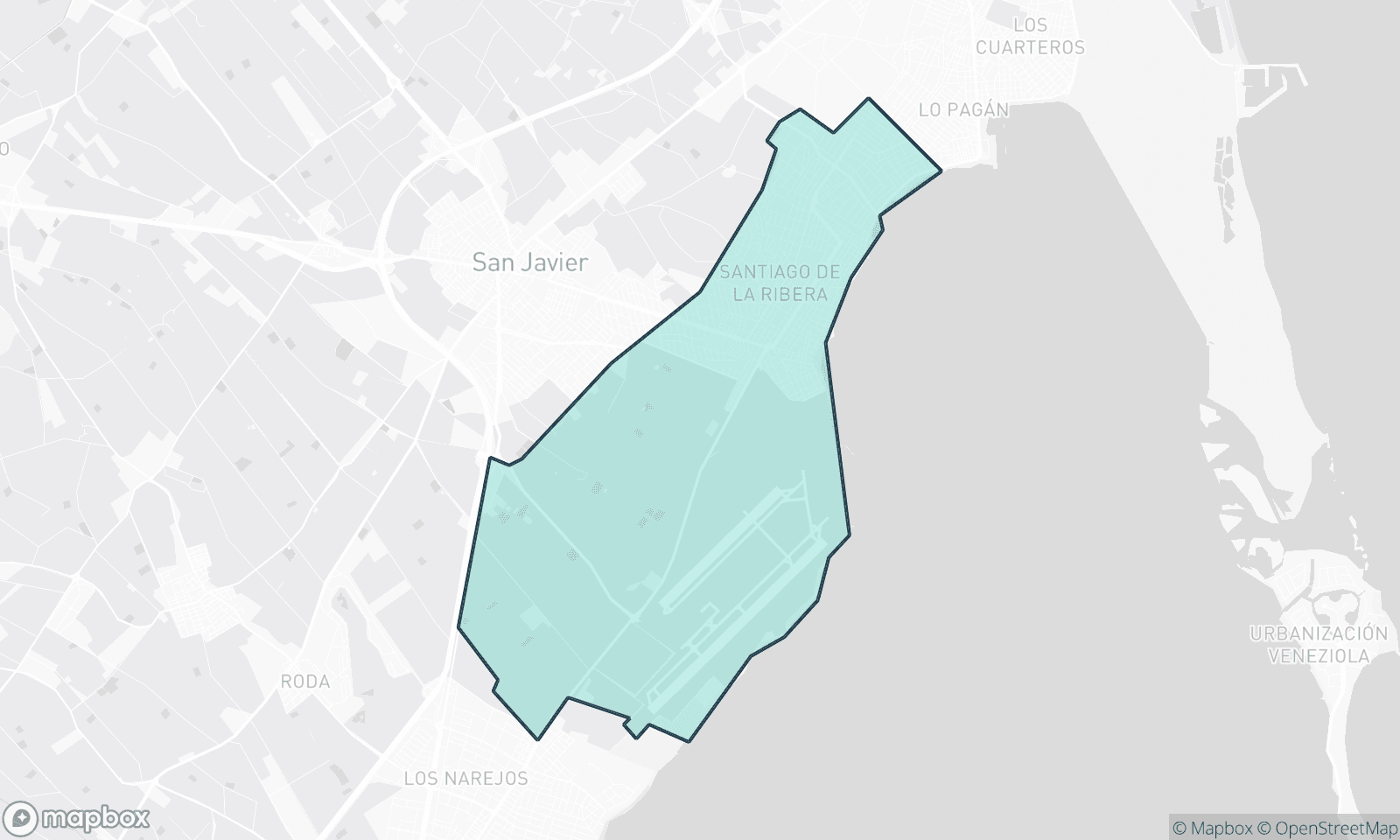 Illustrative map of Santiago De La Ribera