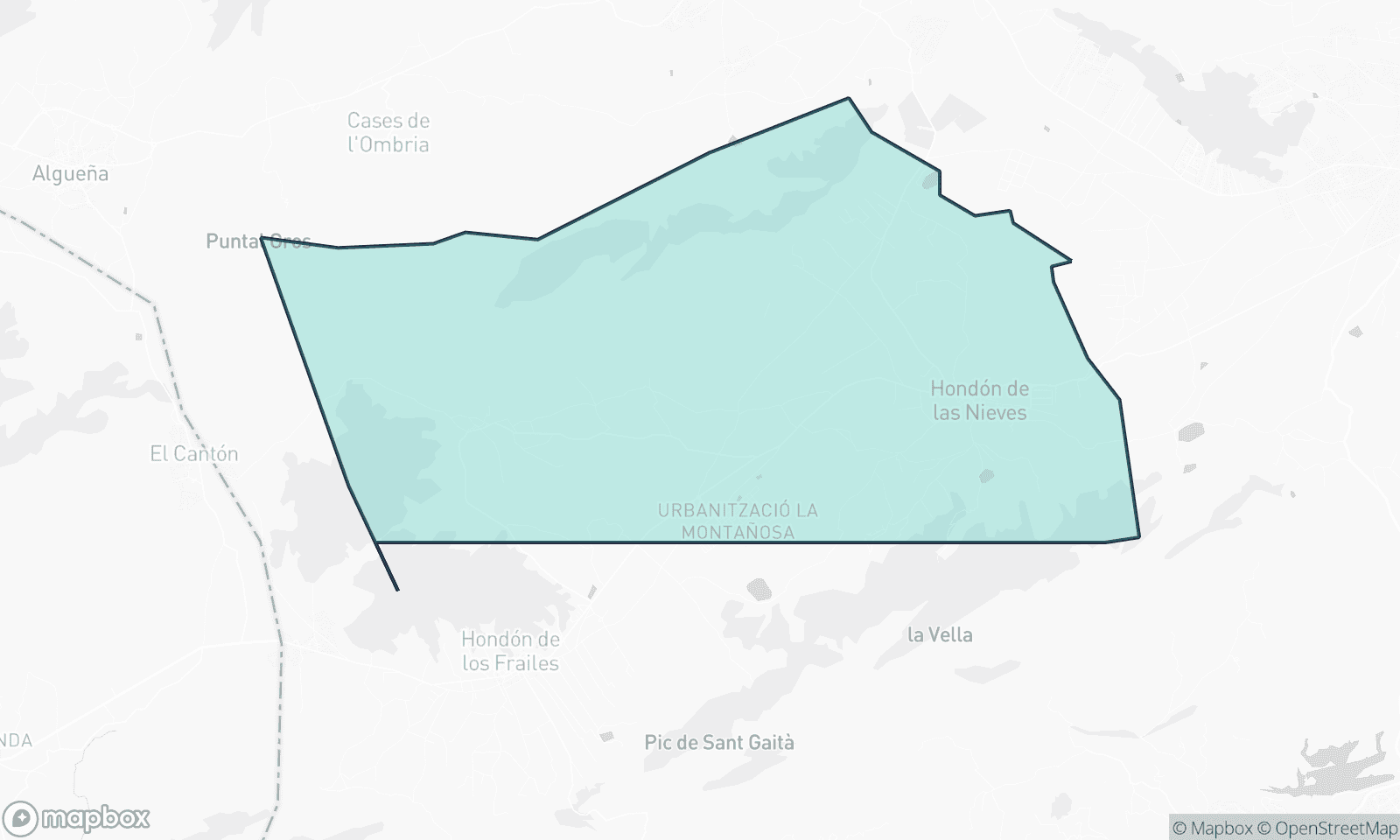 Illustrative map of Hondon De Las Nieves