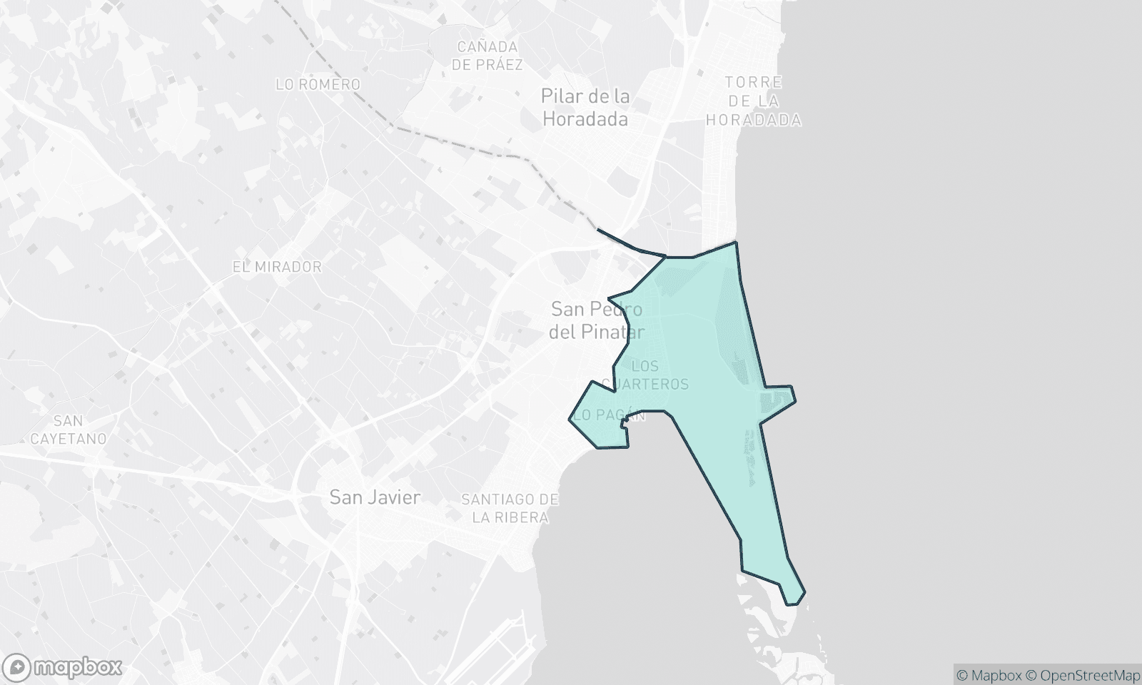 Illustrative Karte von San Pedro Del Pinatar