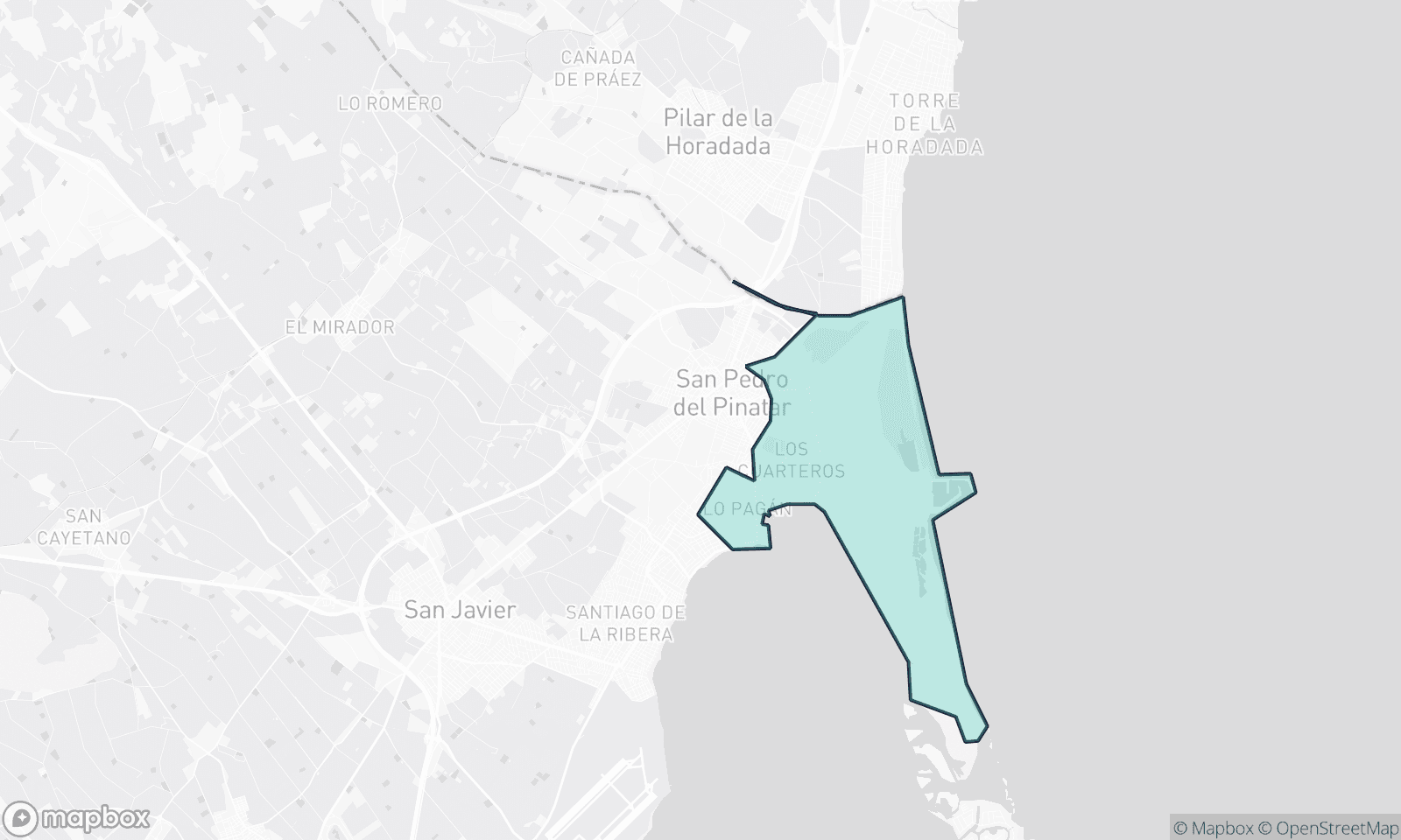 Carte illustrative de San Pedro Del Pinatar