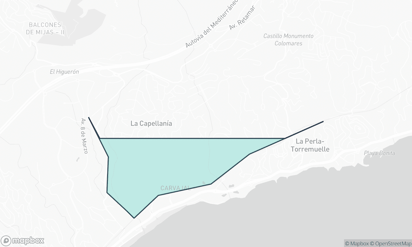Illustrative Karte von El Higueron Capellania