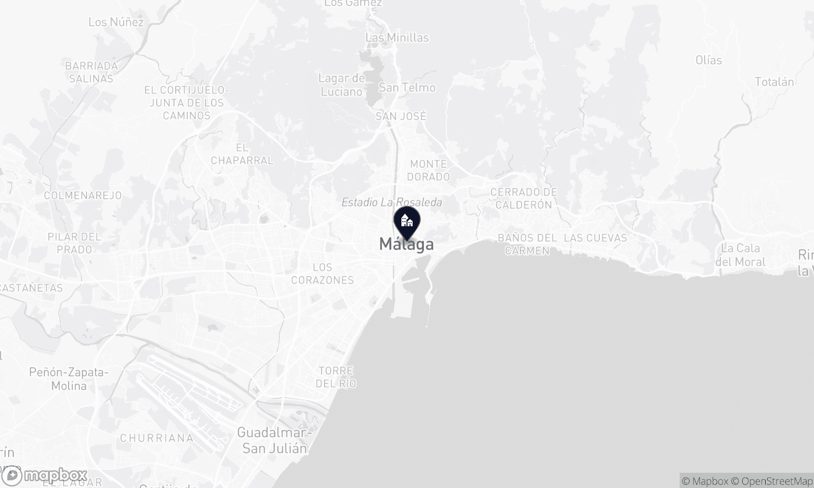 Illustrative map of Málaga