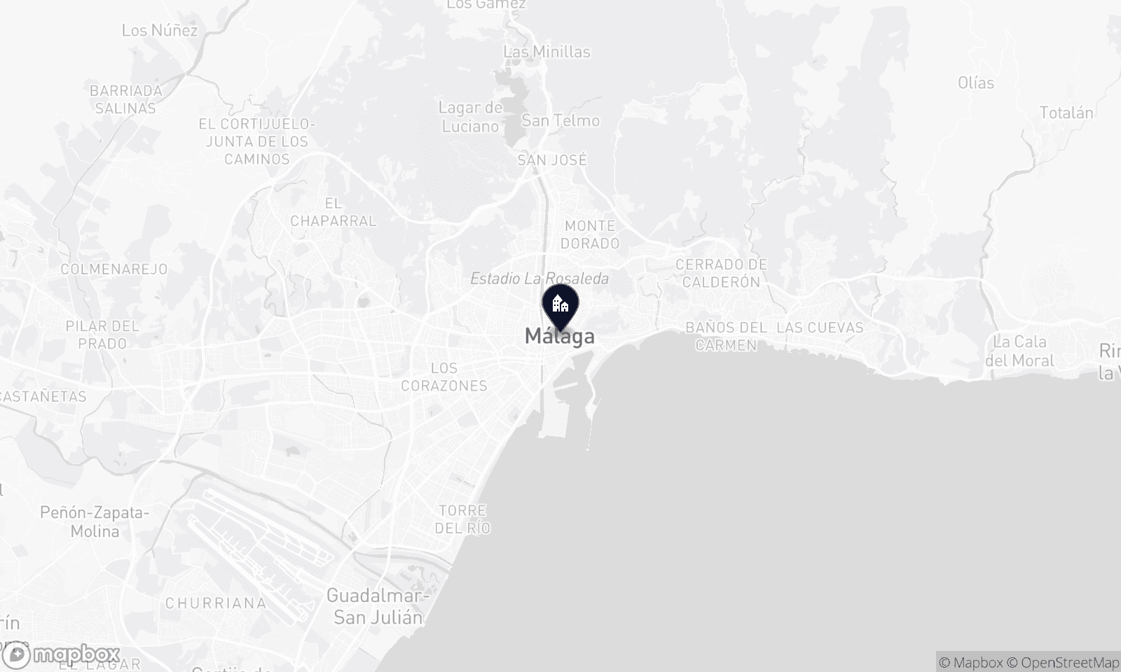Illustrative map of Málaga
