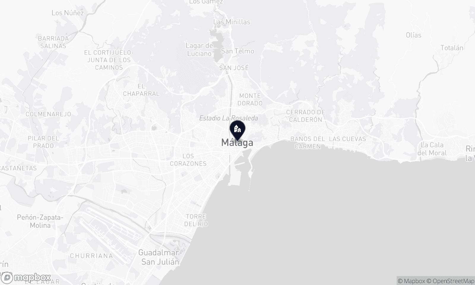 Mapa ilustracyjna Málaga