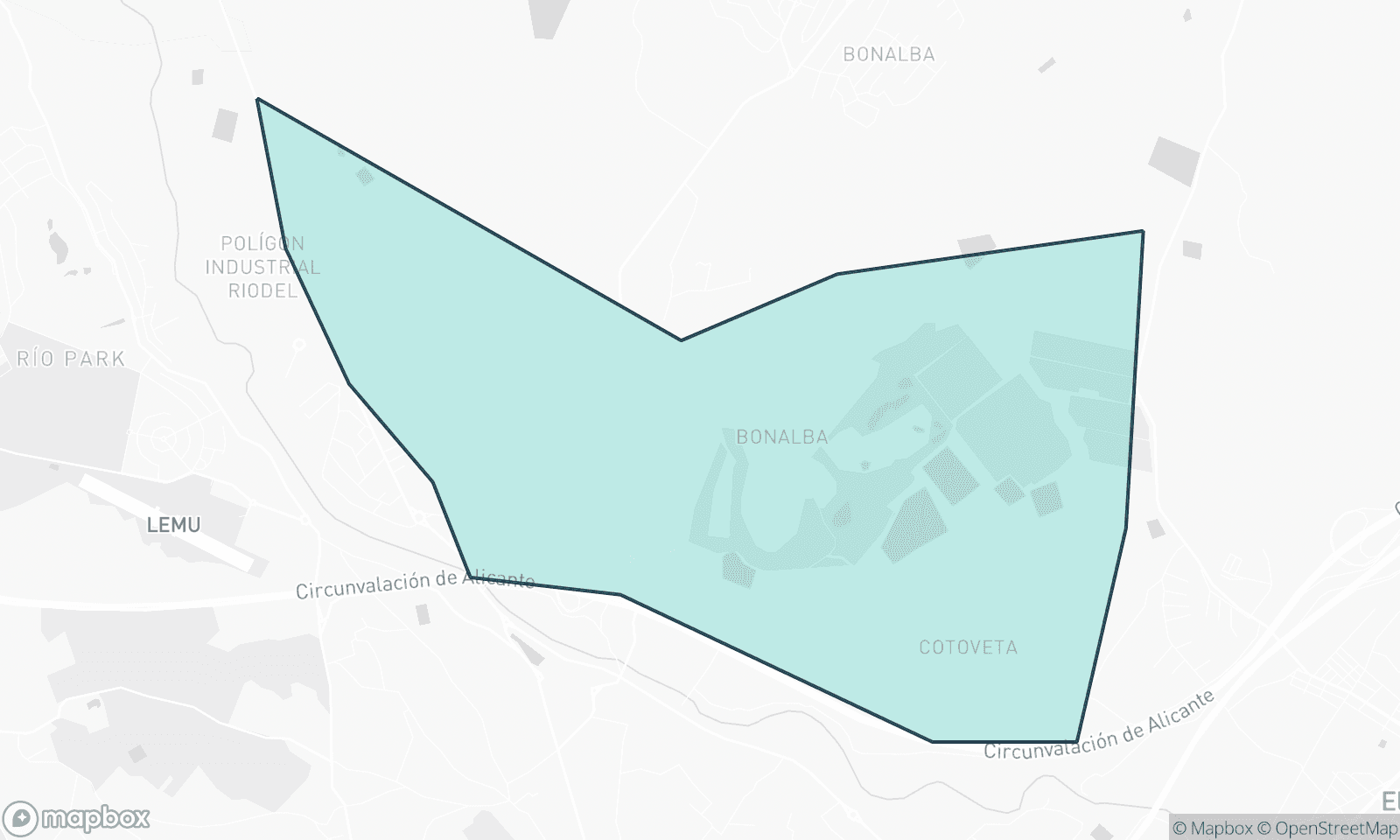 Illustrative map of Bonalba Cotoveta