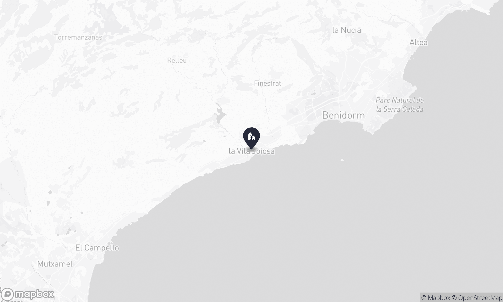 Illustrative map of Villajoyosa
