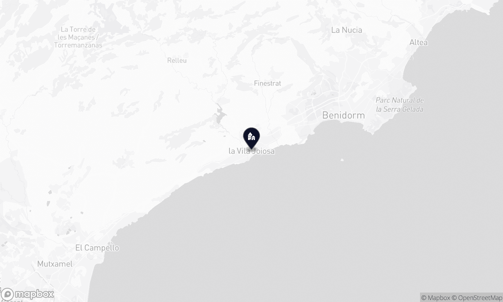 Mapa ilustracyjna Villajoyosa