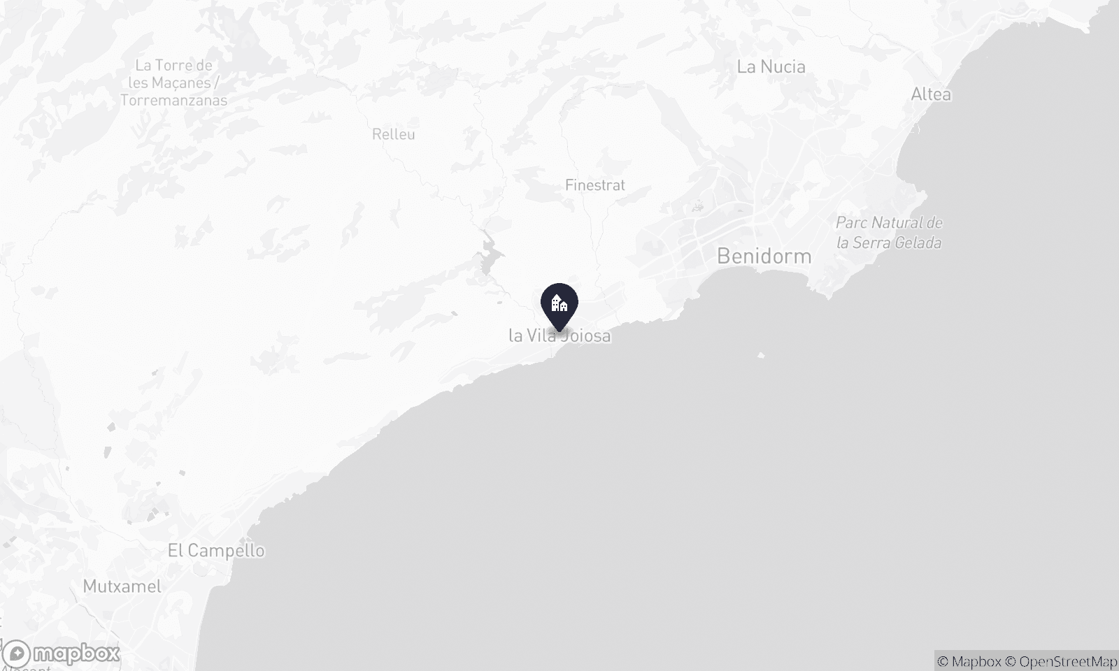 Illustrative map of Villajoyosa