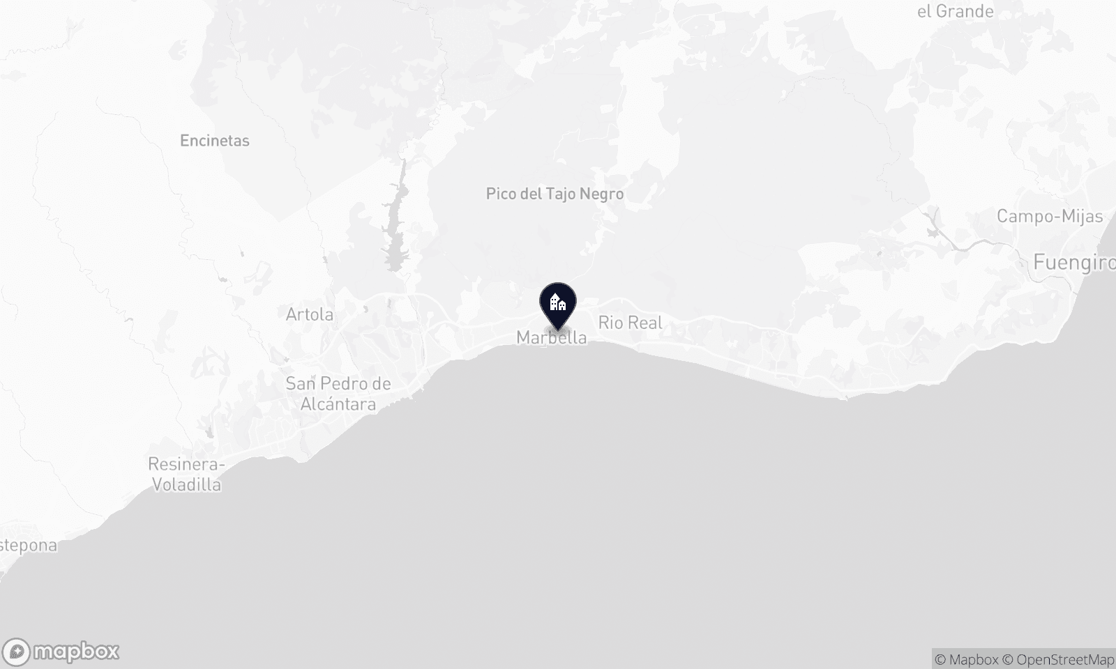 Illustrative map of Benalmadena