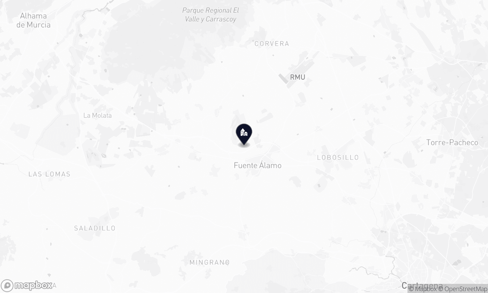 Illustrative map of Fuente Alamo De Murcia