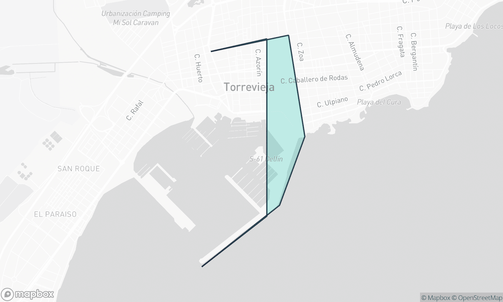 Mapa ilustracyjna Centro Muelle Pesquero