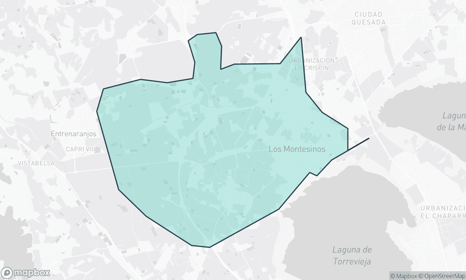 Illustrative Karte von Los Montesinos