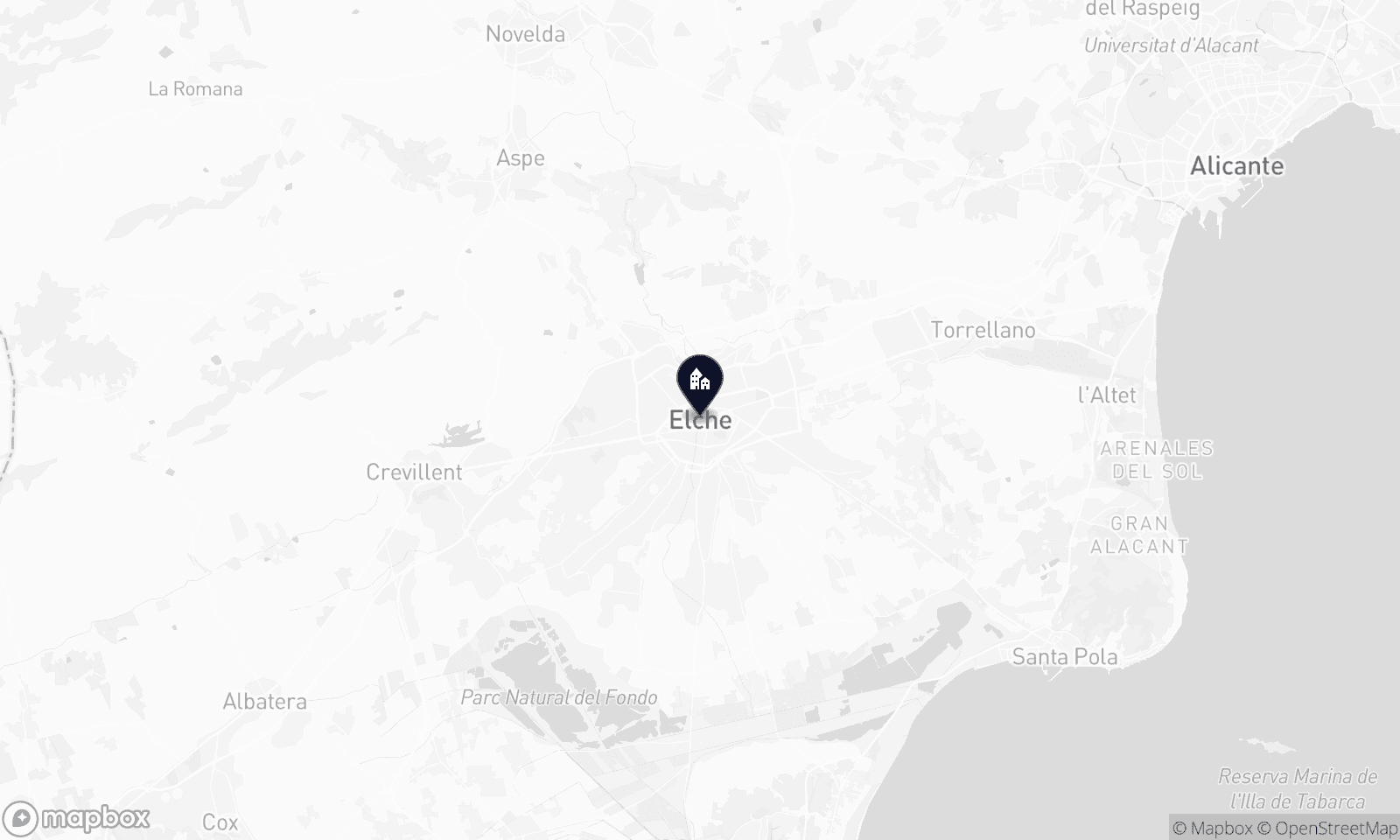 Illustrative Karte von Elche